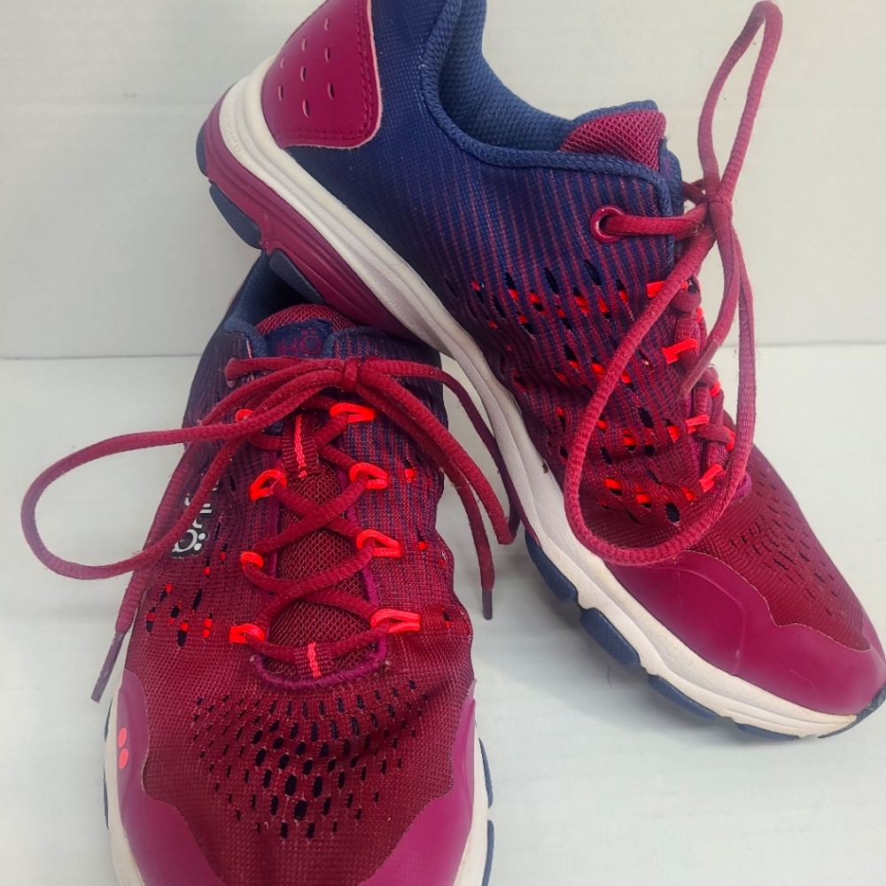 Women's Cross Training athletic shoes Burgundy/Multicolor 7.5M Ryka Vivid RZX